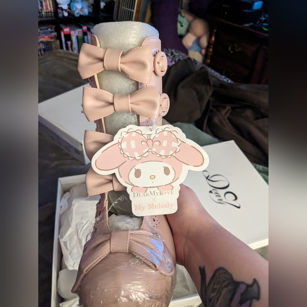 Dream V My Melody boots- all pink